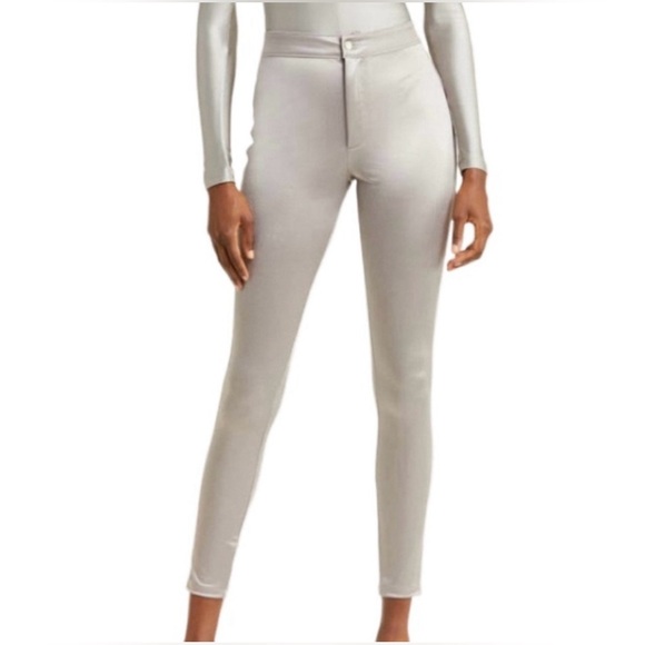 New Skims Disco pants in Silver Sz Large - Picture 1 of 8